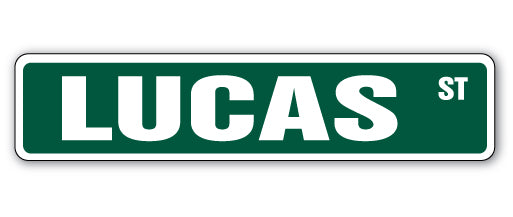 Lucas Street Vinyl Decal Sticker