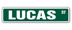 LUCAS Street Sign