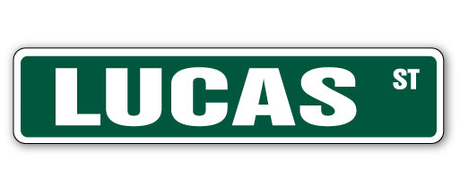 LUCAS Street Sign