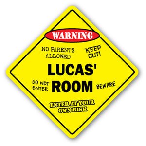 Lucas' Room Vinyl Decal Sticker