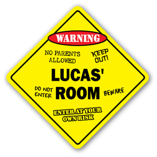 Lucas' Room Vinyl Decal Sticker