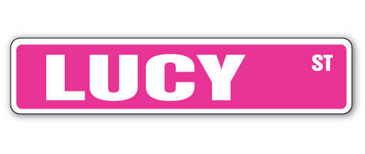 Lucy Street Vinyl Decal Sticker