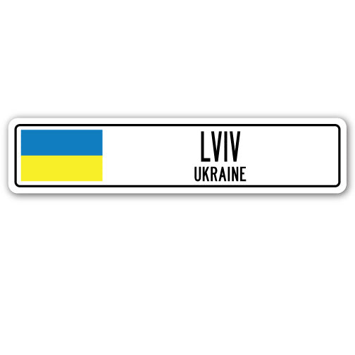 LVIV, UKRAINE Street Sign
