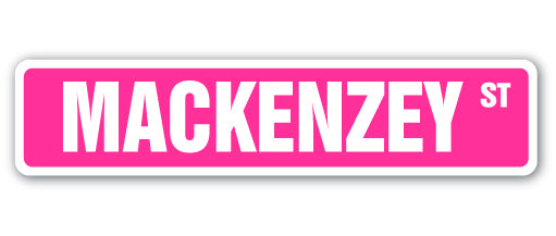 MACKENZEY Street Sign