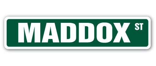 Maddox Street Vinyl Decal Sticker