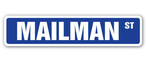 Mailman Street Vinyl Decal Sticker