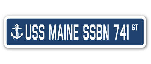 USS Maine Ssbn 741 Street Vinyl Decal Sticker