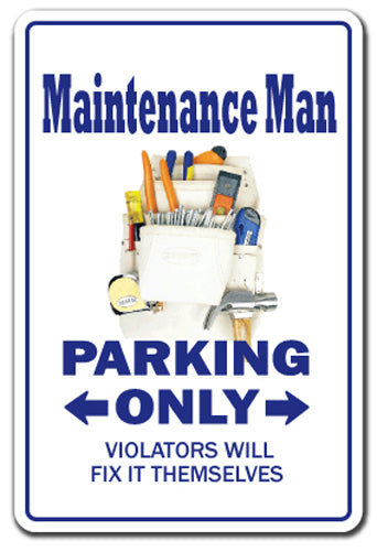 Maintenance Man Vinyl Decal Sticker