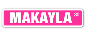 Makayla Street Vinyl Decal Sticker