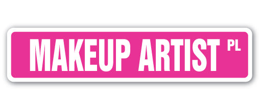 Makeup Artist Street Vinyl Decal Sticker