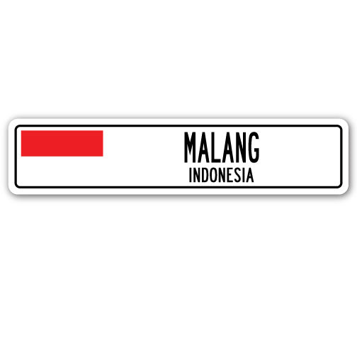 MALANG, INDONESIA Street Sign