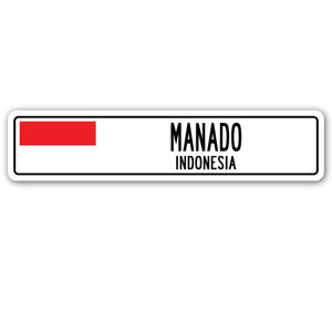 MANADO, INDONESIA Street Sign