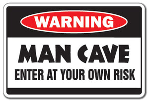 Man Cave Vinyl Decal Sticker