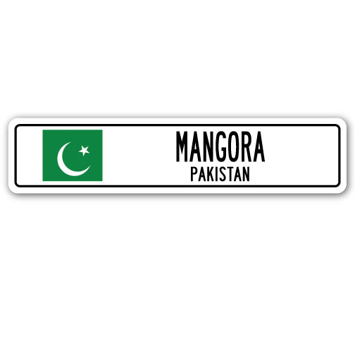MANGORA, PAKISTAN Street Sign