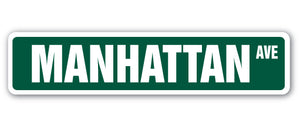 Manhattan, Ny Street Vinyl Decal Sticker