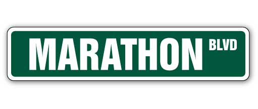 Marathon Street Vinyl Decal Sticker