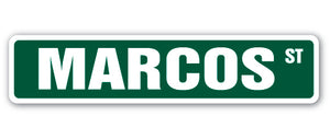 MARCOS Street Sign