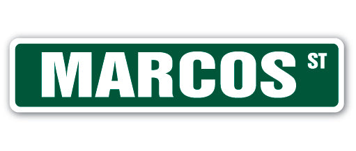 MARCOS Street Sign