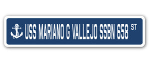 USS Mariano G Vallejo Ssbn 658 Street Vinyl Decal Sticker