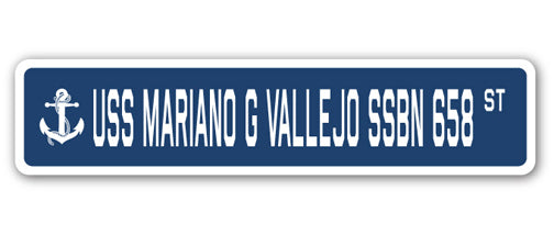 USS Mariano G Vallejo Ssbn 658 Street Vinyl Decal Sticker