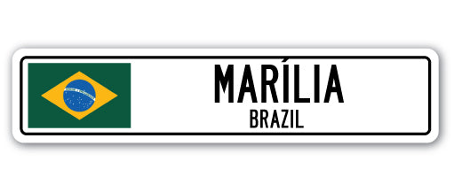 MARELIA, BRAZIL Street Sign