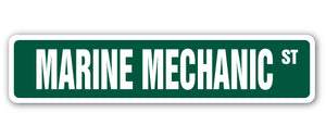 Marine Mechanic Street Vinyl Decal Sticker