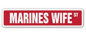 Marines Wife Street Vinyl Decal Sticker