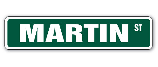 Martin Street Vinyl Decal Sticker