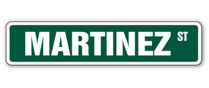 Martinez Street Vinyl Decal Sticker