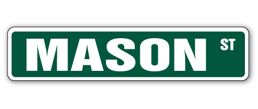 Mason Street Vinyl Decal Sticker