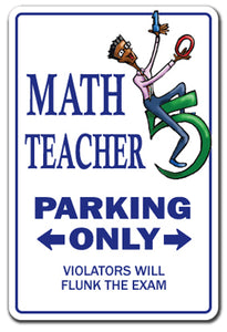 Math Teacher Vinyl Decal Sticker