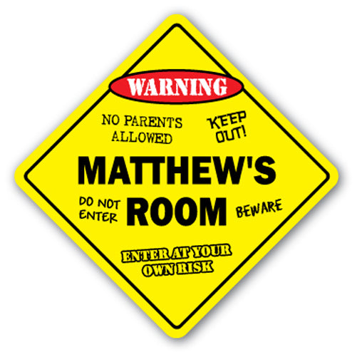 Matthew's Room Vinyl Decal Sticker