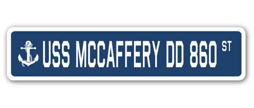 USS Mccaffery Dd 860 Street Vinyl Decal Sticker