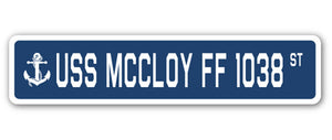 USS Mccloy Ff 1038 Street Vinyl Decal Sticker