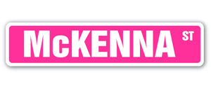 Mckenna Street Vinyl Decal Sticker