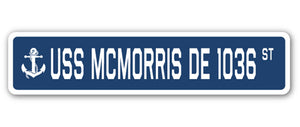 USS Mcmorris De 1036 Street Vinyl Decal Sticker
