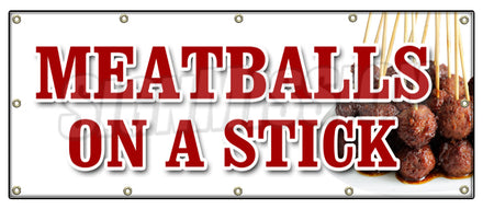 Meatballs On A Stick Banner