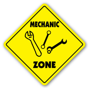 Mechanic Zone Vinyl Decal Sticker