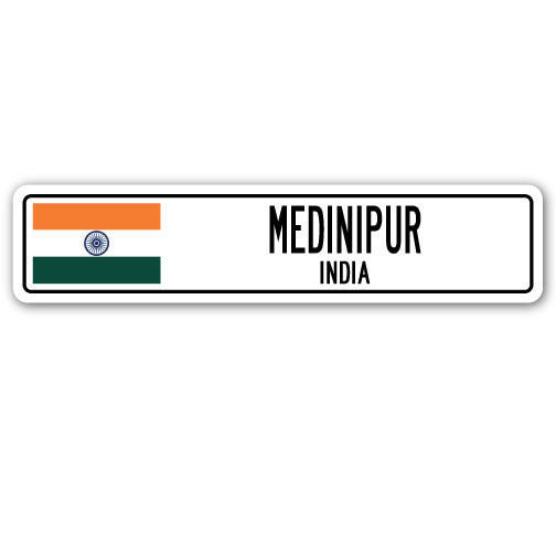 MEDINIPUR, INDIA Street Sign