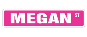 Megan Street Vinyl Decal Sticker