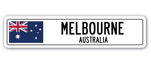 Melbourne, Australia Street Vinyl Decal Sticker