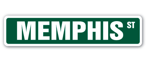 MEMPHIS Street Sign