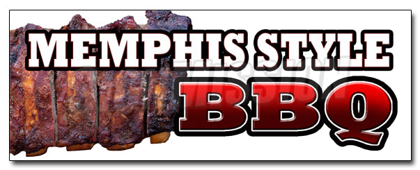 Memphis Style BBQ Decal