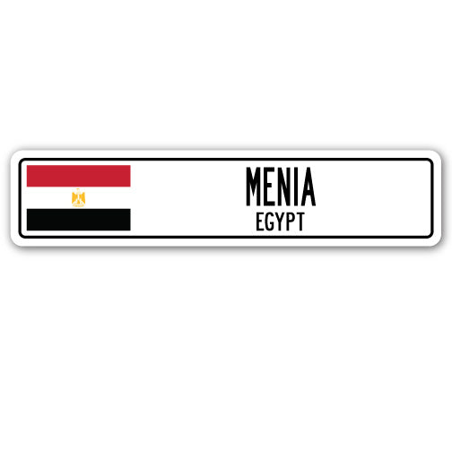 MENIA, EGYPT Street Sign