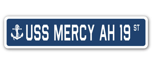USS Mercy Ah 19 Street Vinyl Decal Sticker