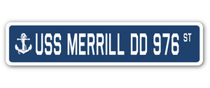 USS Merrill Dd 976 Street Vinyl Decal Sticker