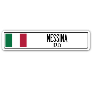 Messina, Italy Street Vinyl Decal Sticker