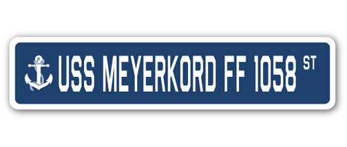 USS Meyerkord Ff 1058 Street Vinyl Decal Sticker