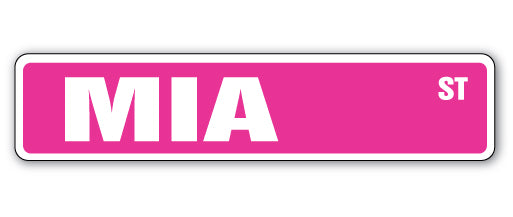 Mia Street Vinyl Decal Sticker