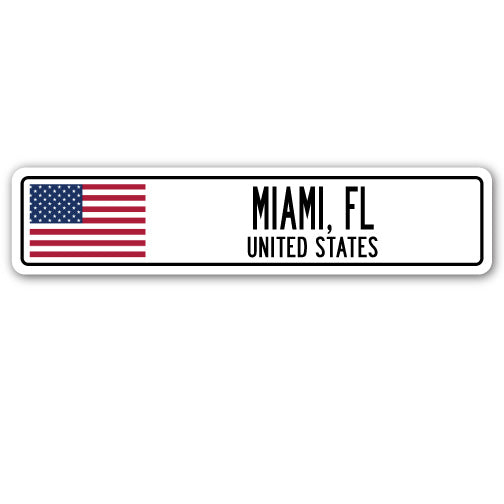 MIAMI, FL, UNITED STATES Street Sign